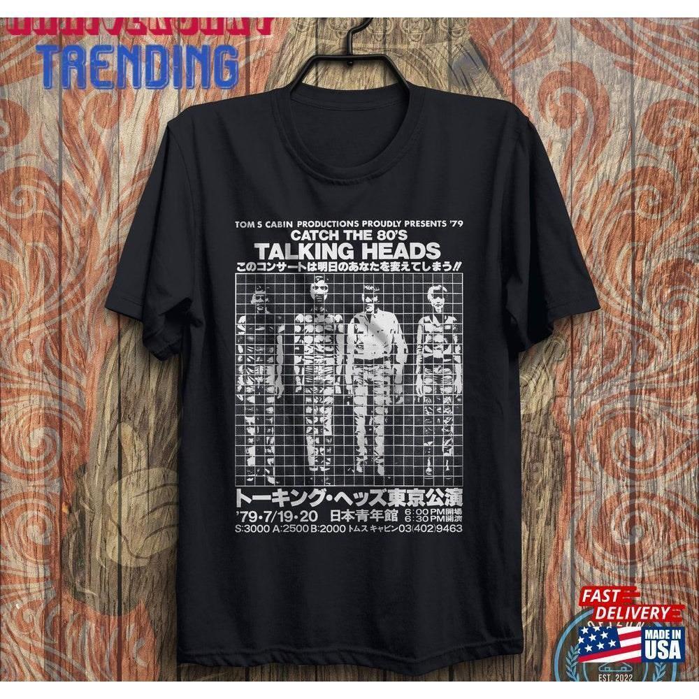 Talking Heads Japan Tour Tshirt Shirt Classic